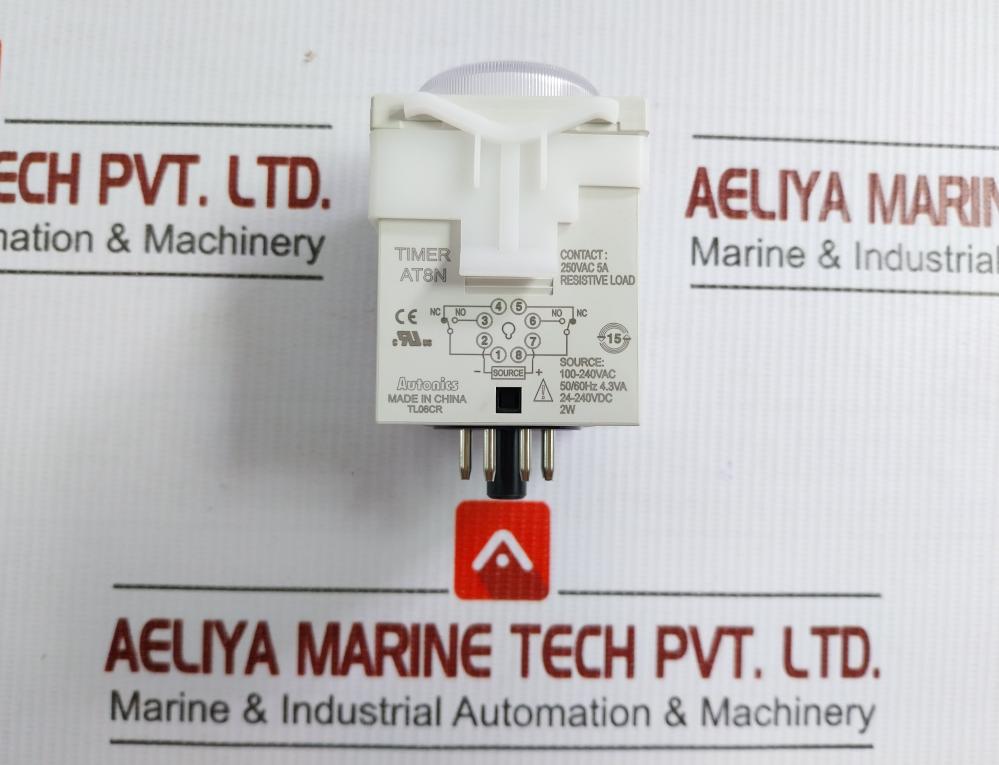 At8N Multi-function Analog Timer 0-10 Min Autonics 100-240Vac