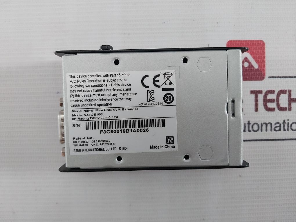 Aten Ce100L Mini Usb Kvm Extender Kcc-rem-atn-ce100 0.12A Dc5V