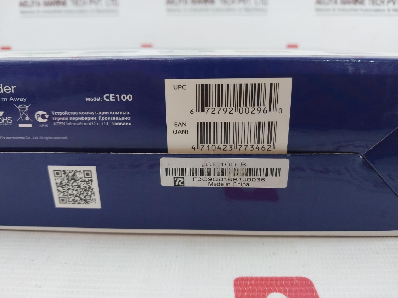 Aten Ce100L Mini Usb Kvm Extender Set With Cable & Kvm Switch Ce100 2L-5203U