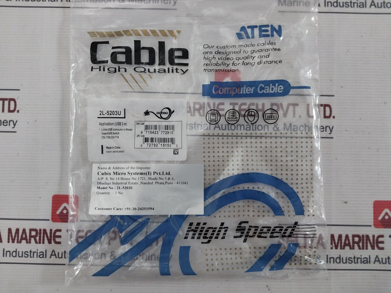 Aten Ce100L Mini Usb Kvm Extender Set With Cable & Kvm Switch Ce100 2L-5203U