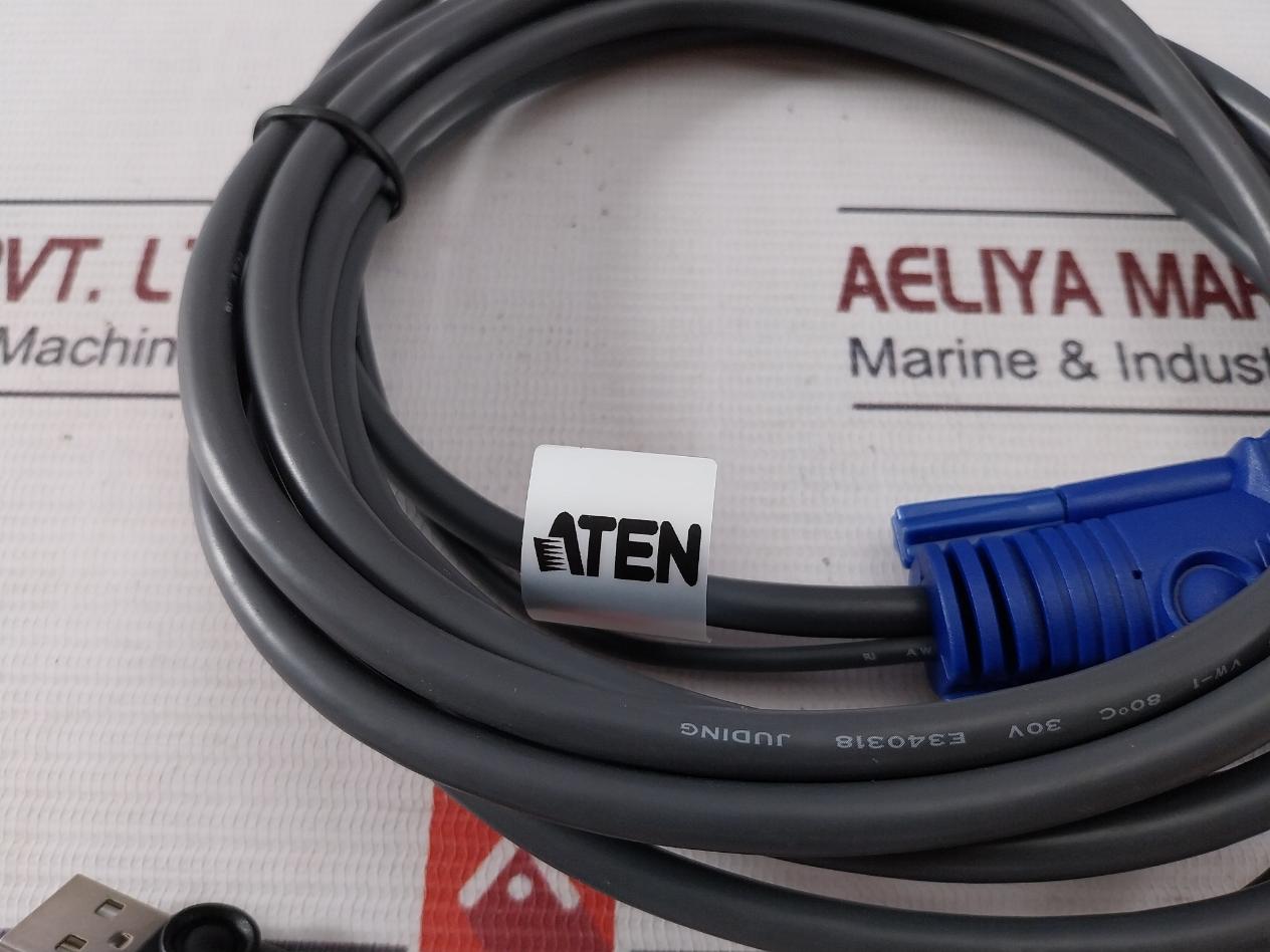 Aten Ce100 Mini Usb Kvm Extender Set With Ac Adapter & Cable Jod-s-050100Bs Dc5V