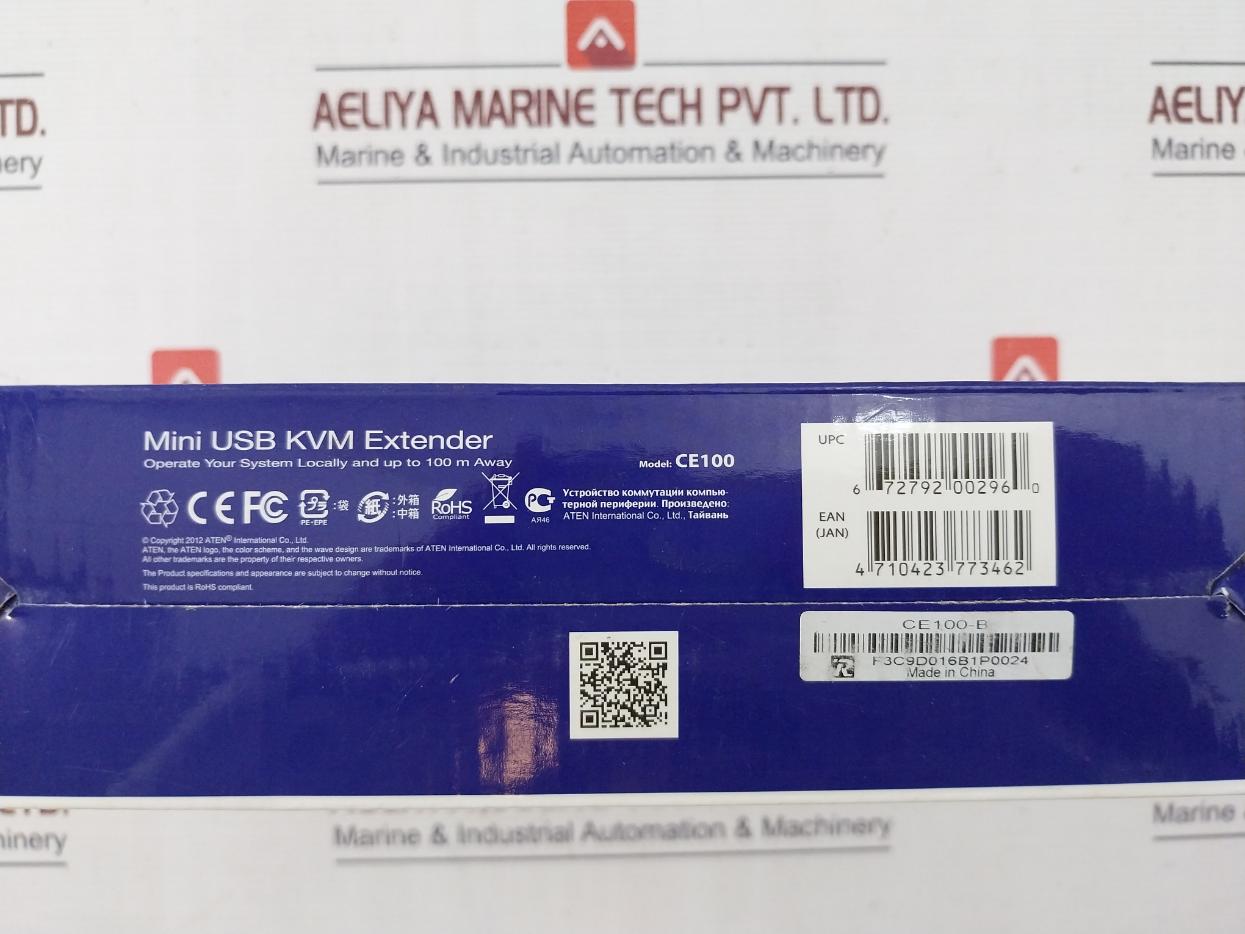 Aten Ce100 Mini Usb Kvm Extender Set With Ac Adapter & Cable Jod-s-050100Bs Dc5V