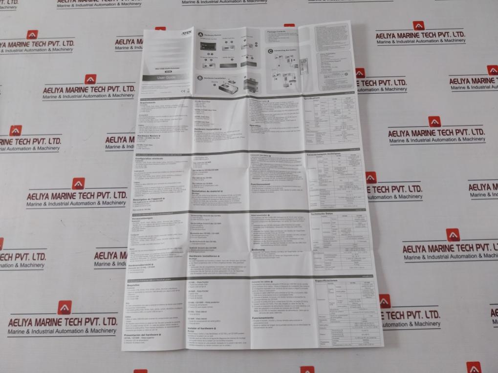 Aten Ce100 Mini Usb Kvm Extender Set With Ac Adapter & Cable Jod-s-050100Bs Dc5V