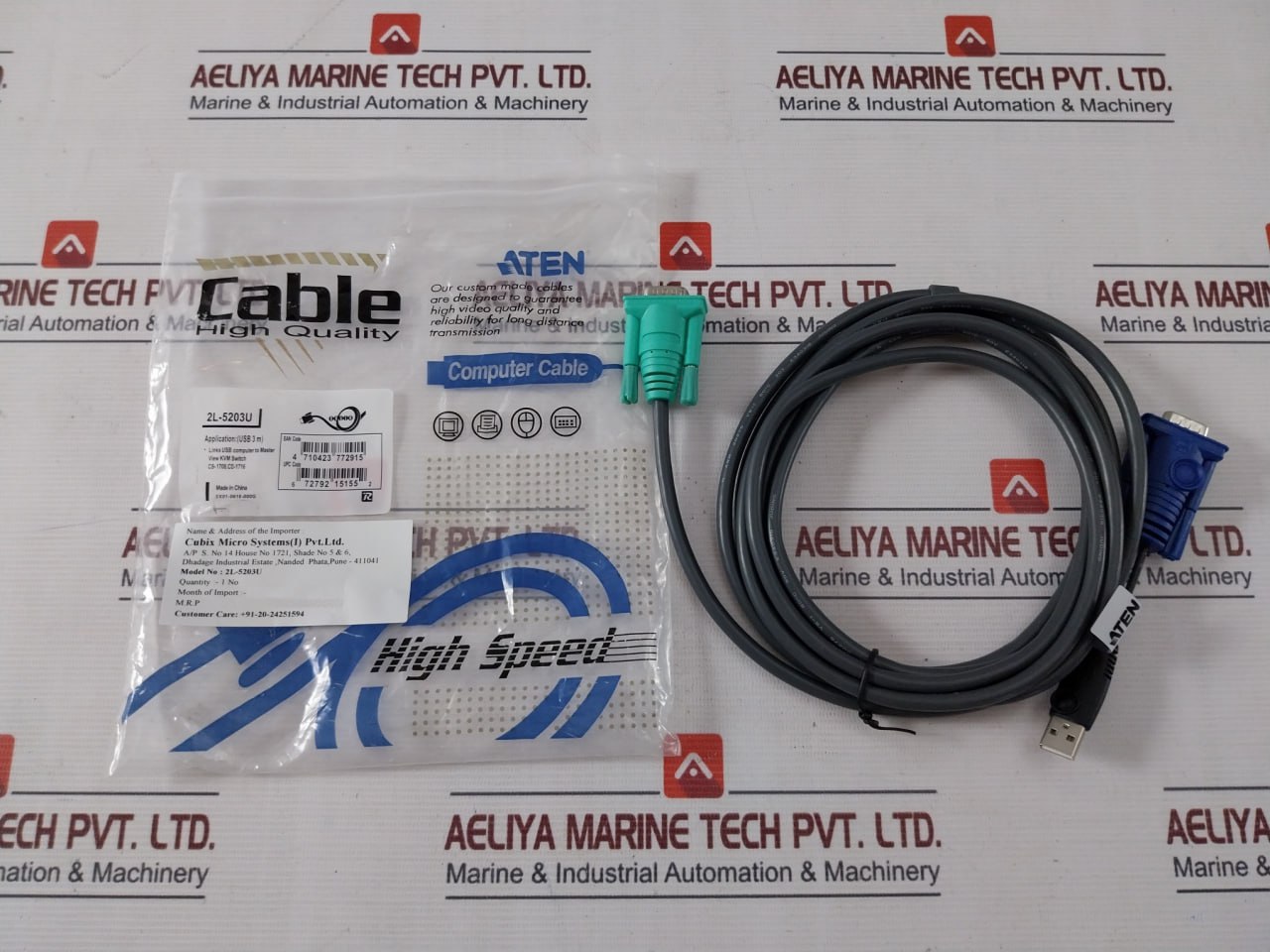 Aten Ce100 Mini Usb Kvm Extender Set With Ac Adapter & Cable Jod-s-050100Bs Dc5V