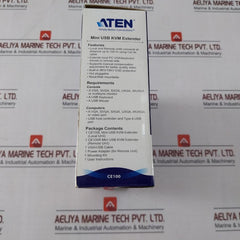 Aten Ce100 Mini Usb Kvm Extender Set With Ac Adapter & Cable Jod-s-050100Bs Dc5V