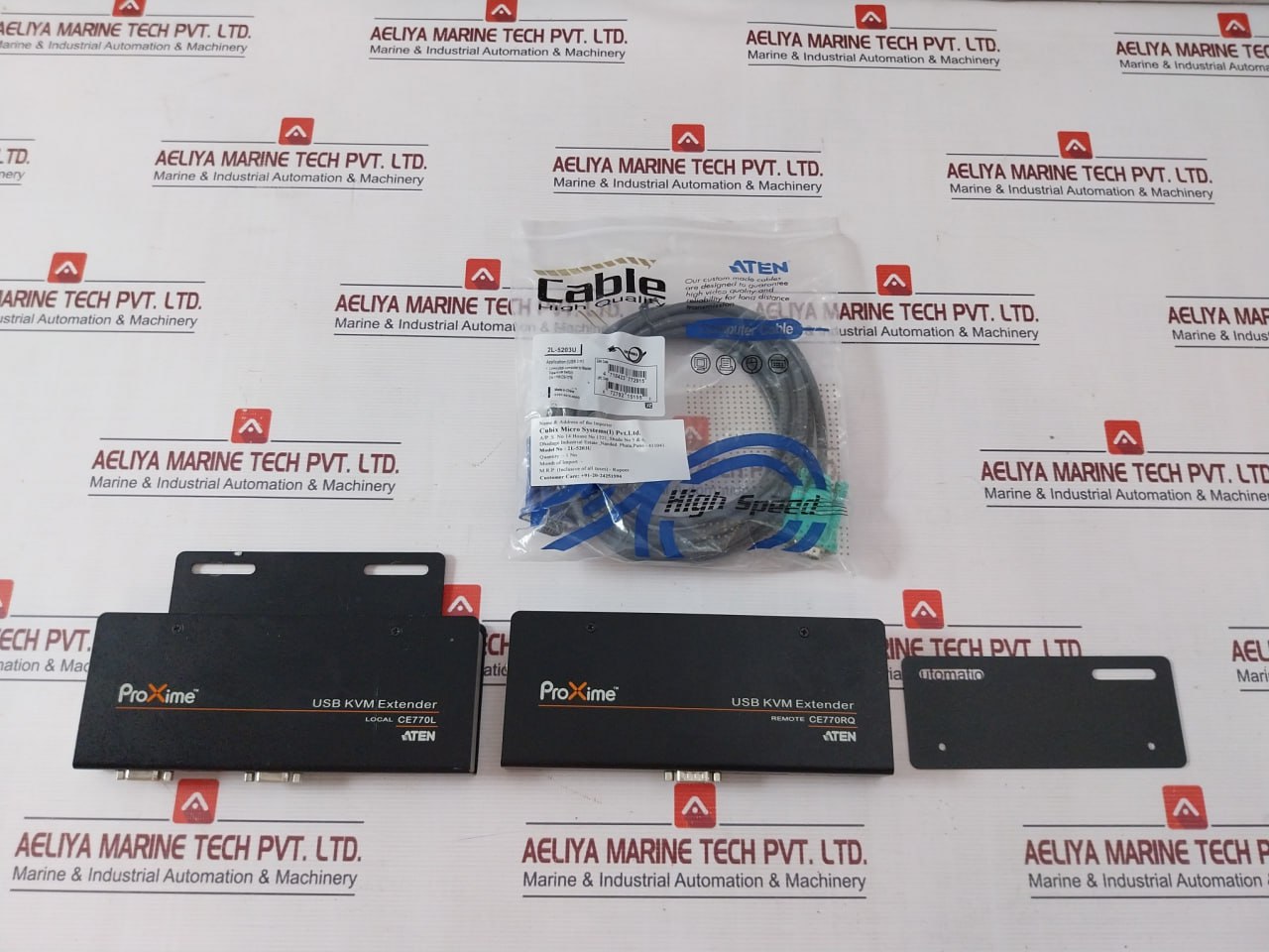 Aten Ce770 Kvm Extender Set Connect Usb Device To Kvm Switch Local Remote Unit