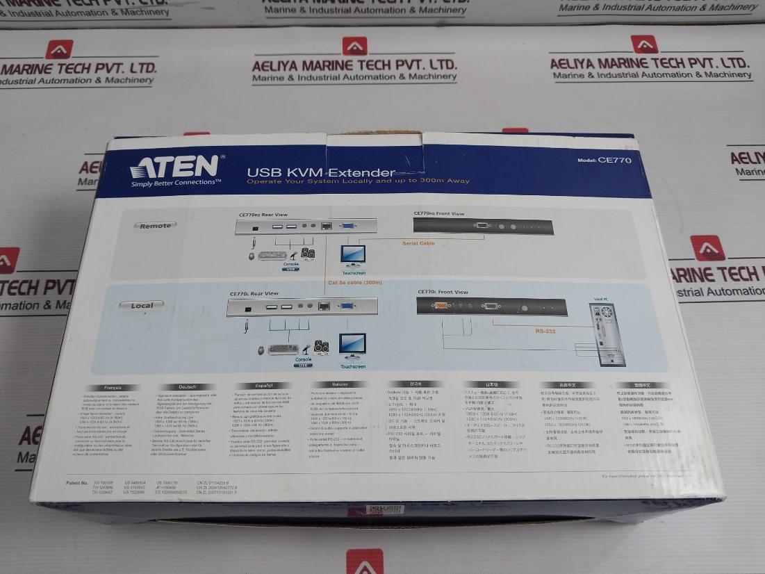 Aten Ce770 Usb Kvm Extender With Deskew Function W/Ce770Rq Remote Unit Set