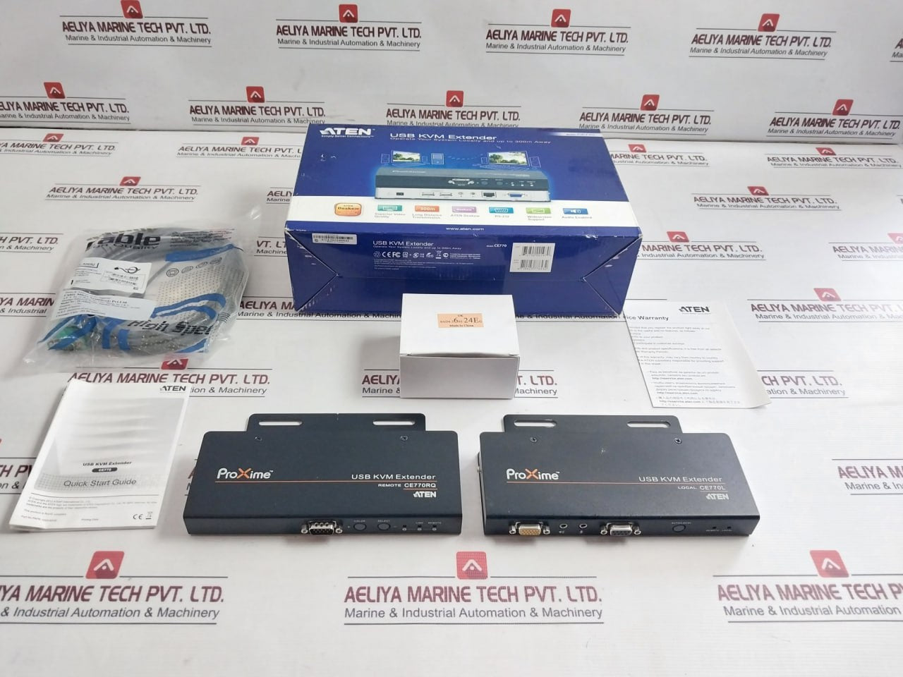 Aten Ce770 Usb Kvm Extender With Deskew Function W/Ce770Rq Remote Unit Set