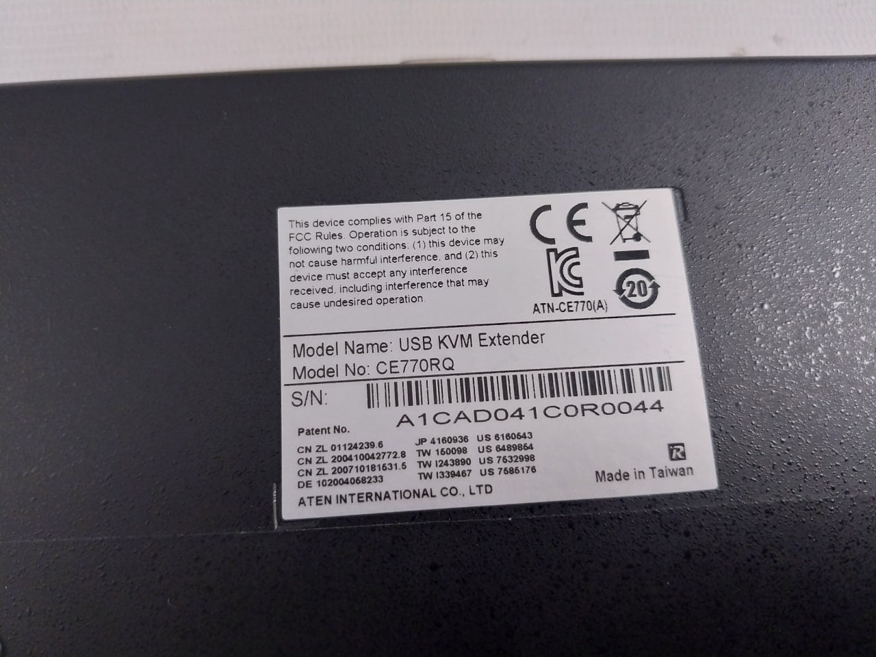 Aten Ce770 Usb Kvm Extender With Deskew Function W/Ce770Rq Remote Unit Set