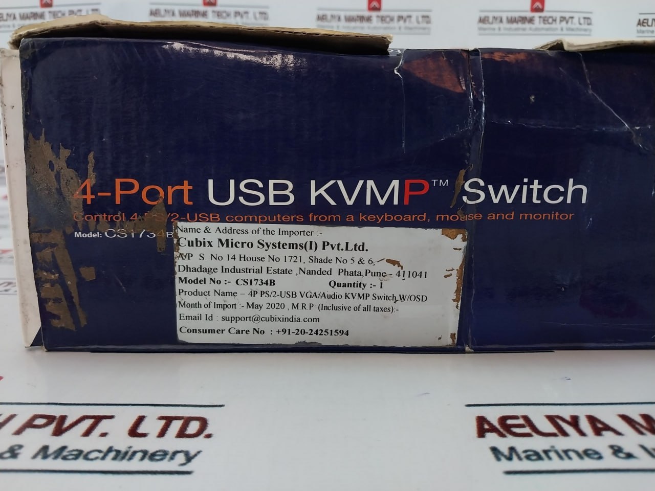 Aten Cs1734B 4-port Usb 2.0 Kvmp Switch With Osd And Cables Set