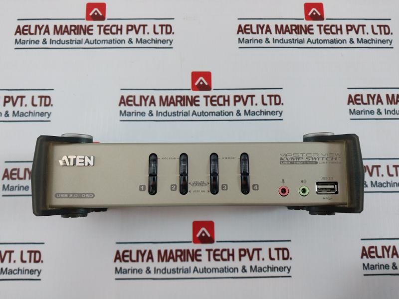 Aten Cs1734B 4-port Usb 2.0 Kvmp Switch With Osd And Cables Set