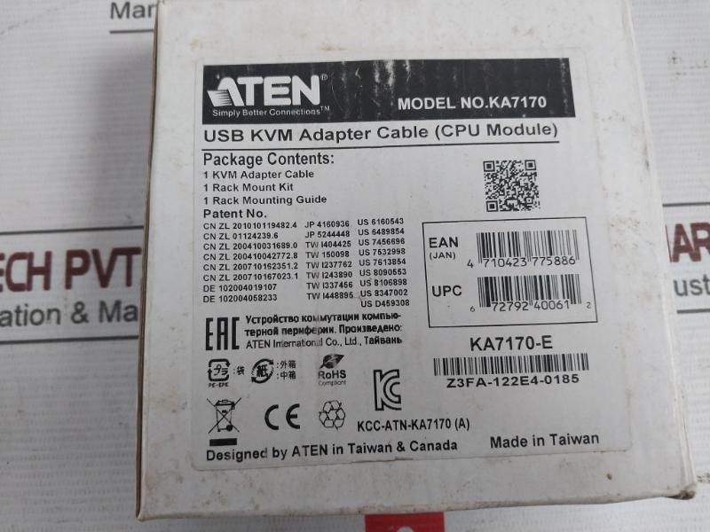 Aten Ka7170 Usb Kvm Adapter Cable (Cpu Module) 4 710423 775886