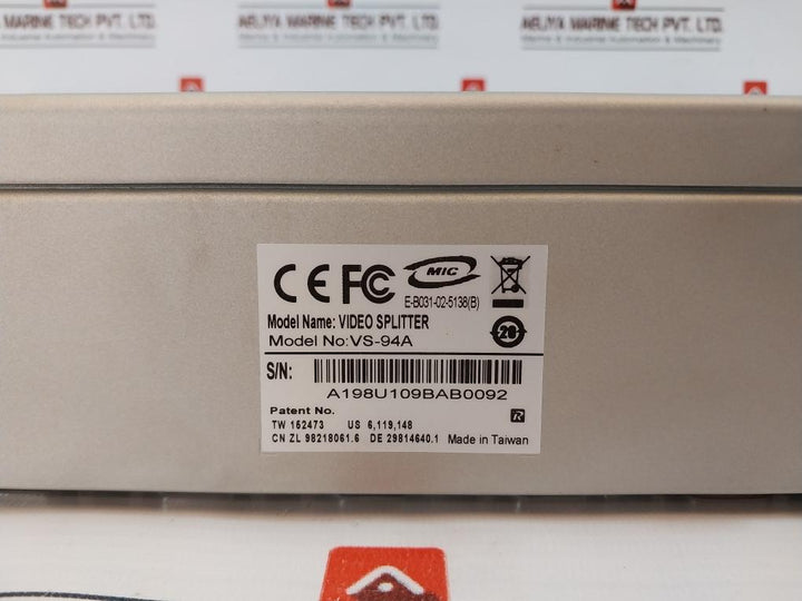 ATEN VS-94A Port Video Splitter