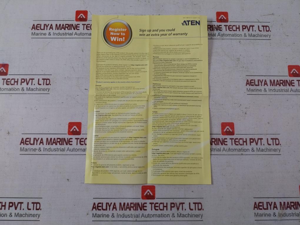 Aten Vs164 4-port Dvi Video Splitter Jod-s-053240Bs 100-240V,50/60Hz,0.5A 5.3V