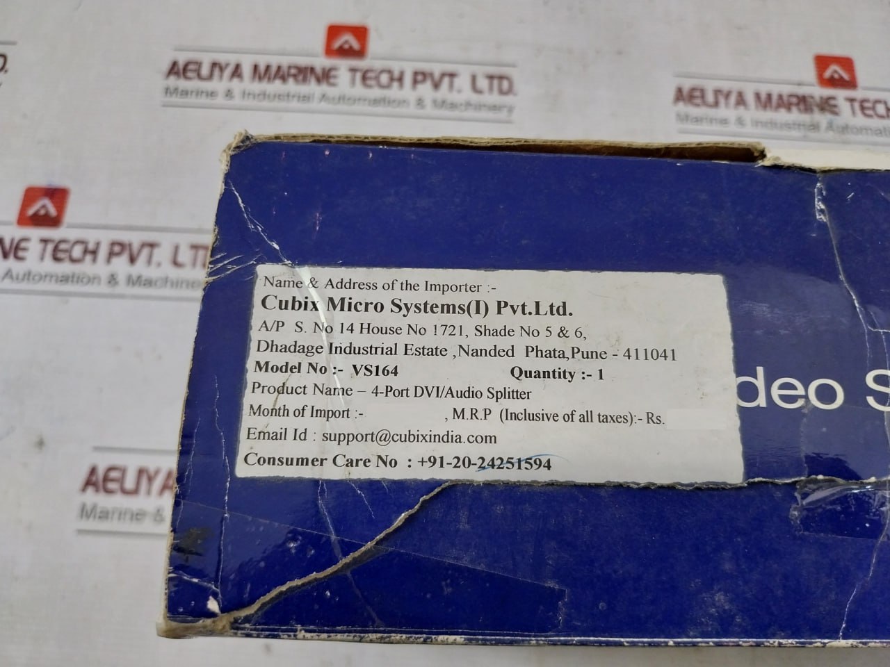 Aten Vs164 4-port Dvi Video Splitter Jod-s-053240Bs 100-240V,50/60Hz,0.5A 5.3V