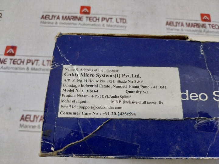 Aten Vs164 4-port Dvi Video Splitter Jod-s-053240Bs 100-240V,50/60Hz,0.5A 5.3V