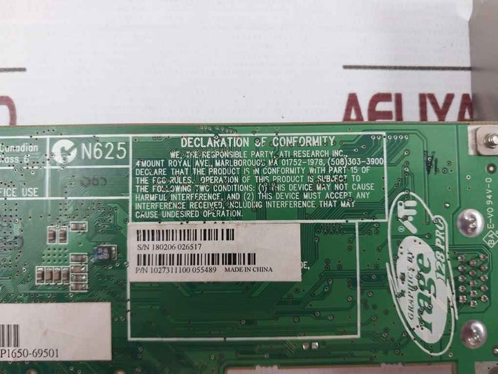 Ati 109-73100-01 Graphic Card Ati Rage 128 Pro 94V-0