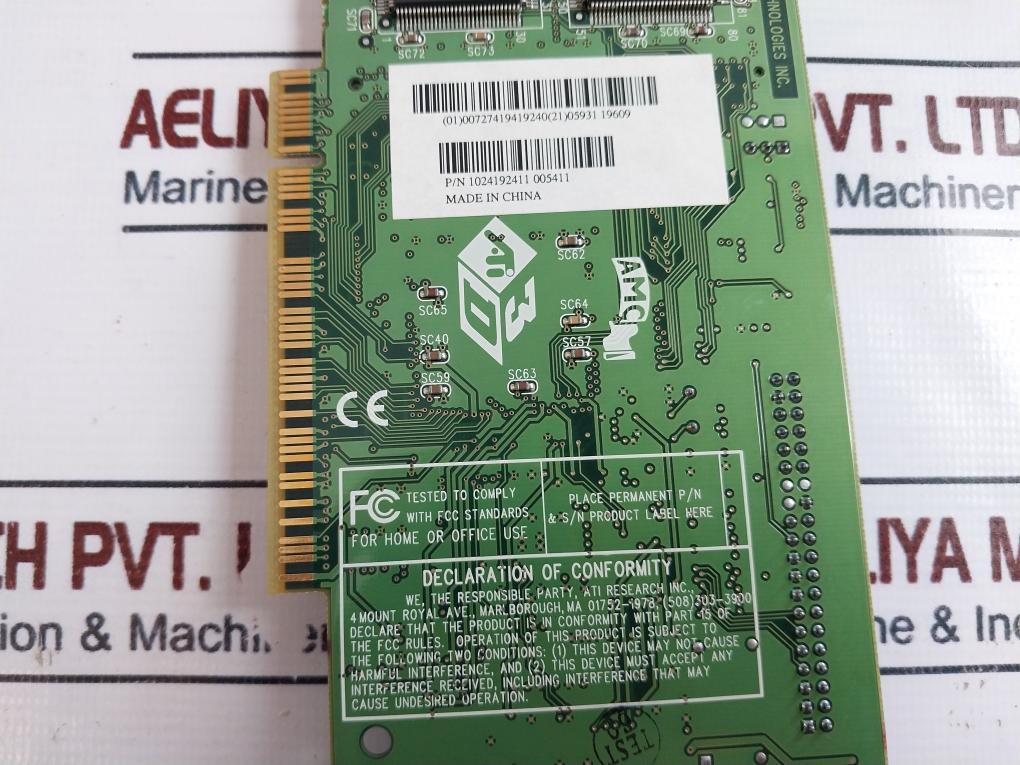 Ati Technologies 109-41900-10 Video Graphics Card 1024192411 005411