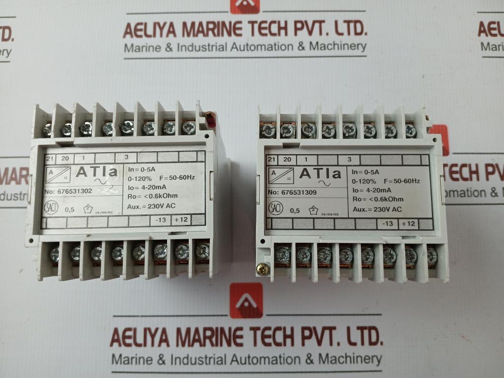 Atia Measuring Transducer Input = 0-5A 230V Ac Brand Saci