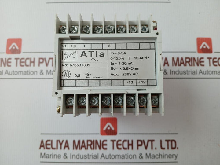 Atia Measuring Transducer Input = 0-5A 230V Ac Brand Saci