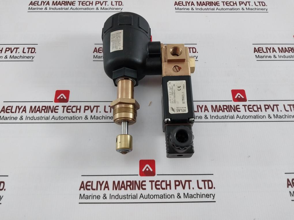 Atlas 0331 C 3,0 Nbr Ms Pneumatic 2/2 Way Angle Seat Valve G1/4 Pn0-10Bar