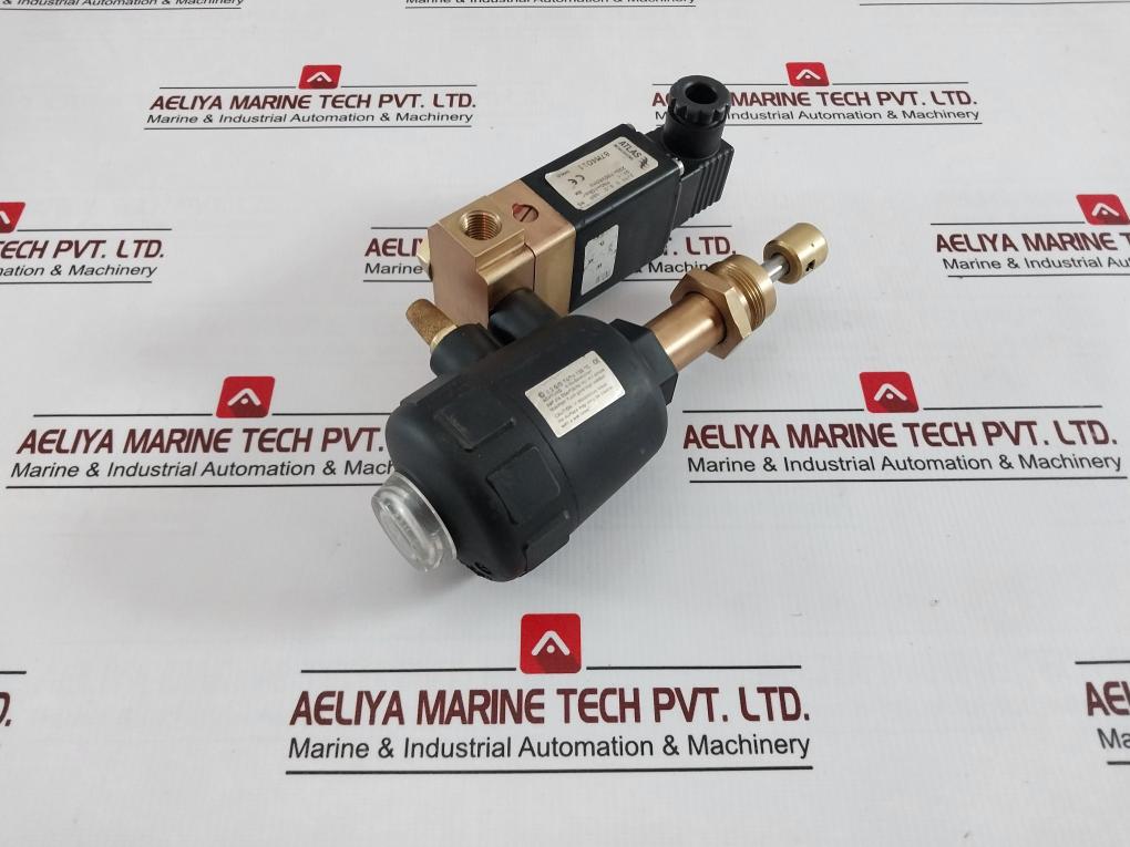 Atlas 0331 C 3,0 Nbr Ms Pneumatic 2/2 Way Angle Seat Valve G1/4 Pn0-10Bar