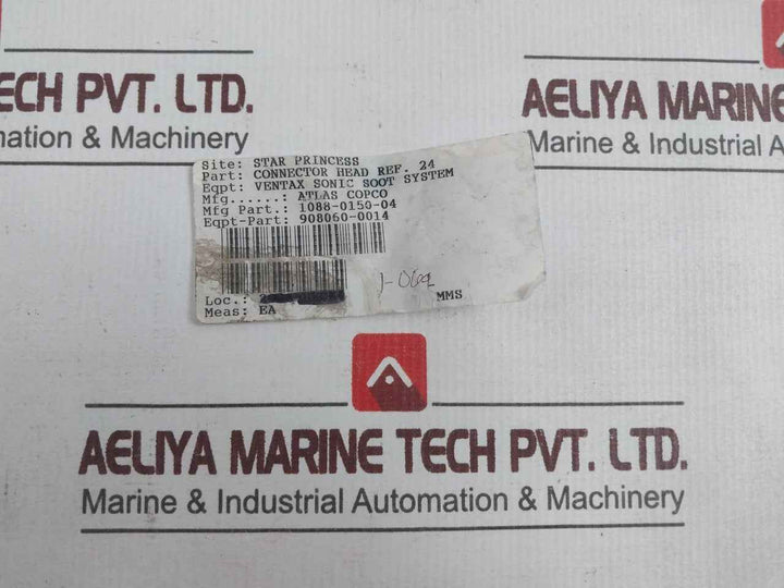 Atlas Copco 1088-0150-04 Solenoid Valve Connector