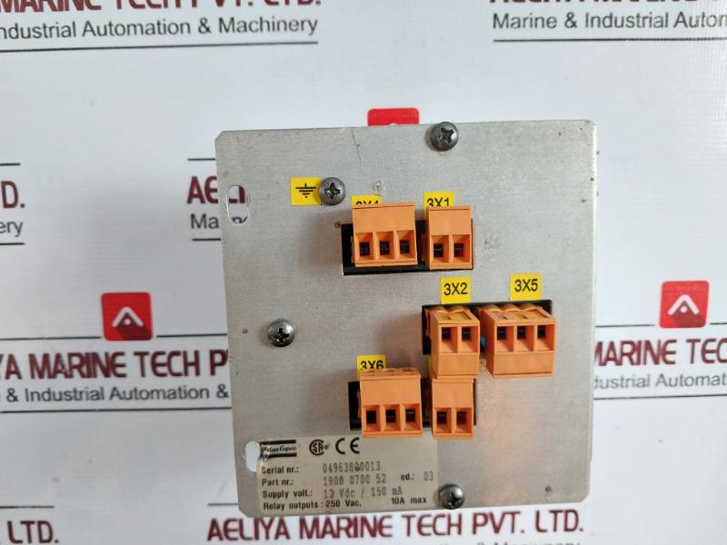 Atlas Copco 1900 0700 52 Air Compressor 250 Vac 10A Max