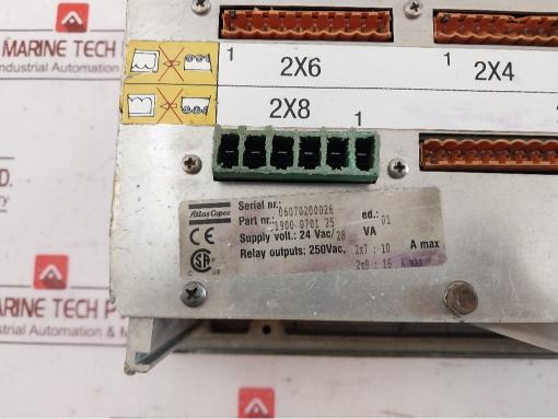 Atlas Copco 1900 0701 25 Compressor Controller Unit 24Vac/28Va