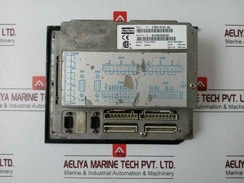 Atlas Copco 1900 0710 02 Hmi Controller Panel 250Vac-50Hz/60Hz (Not Working)