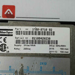 Atlas Copco 1900 0710 02 Hmi Controller Panel 250Vac-50Hz/60Hz (Not Working)