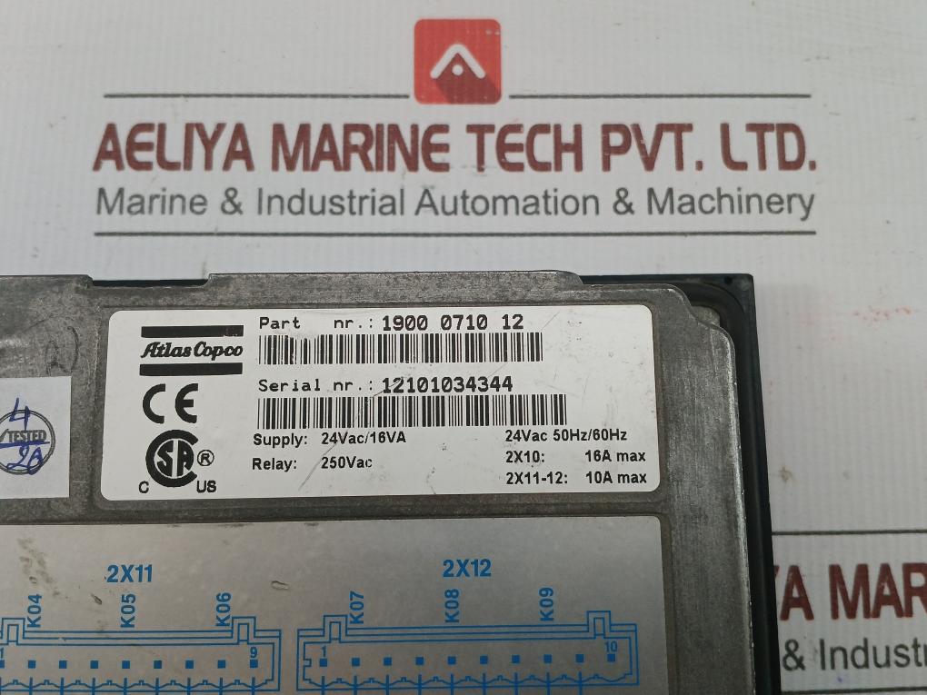 Compressor Controller 24Vac 50Hz/60Hz Atlas Copco 1900 0710 12