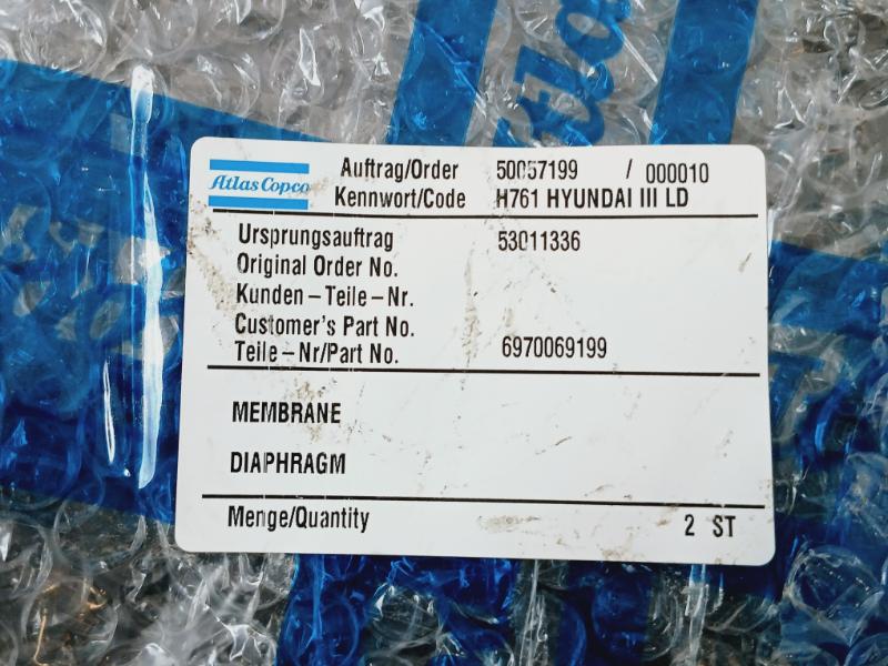 Atlas Copco 6970069199 Membrane Diaphragm