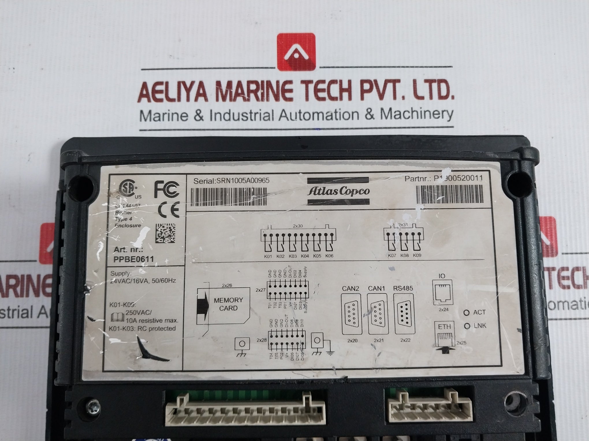 Atlas Copco P1900520011 Elektronikon Graphic Controller Ppb0611