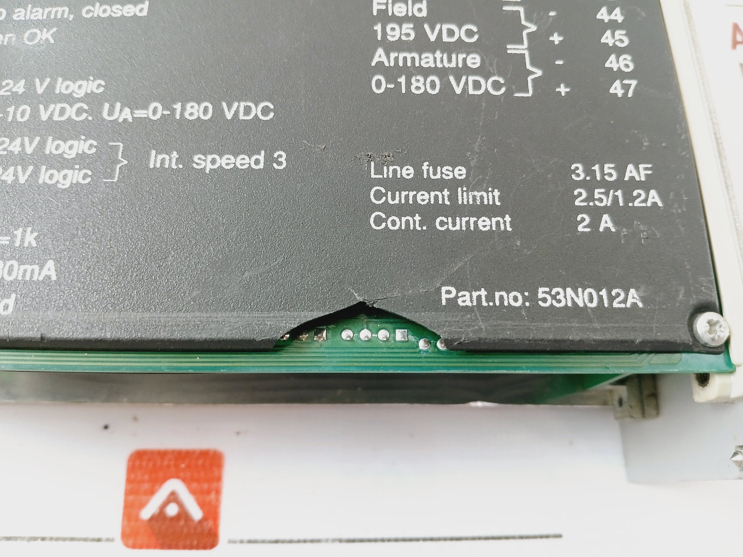 Atlas Copco Pme-1802-a-cd2 Power Supply Module 53N012A (Cracked Backplate)