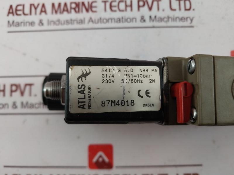 Atlas Incinerators 5413 G 6,0 Nbr Pa Pneumatic Solenoid Valve 87M4018
