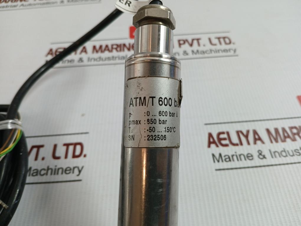 Atm/T 600 Bar U Pressure Transmitter 2 Meter 15-30 V Dc 850 Bar By Sts