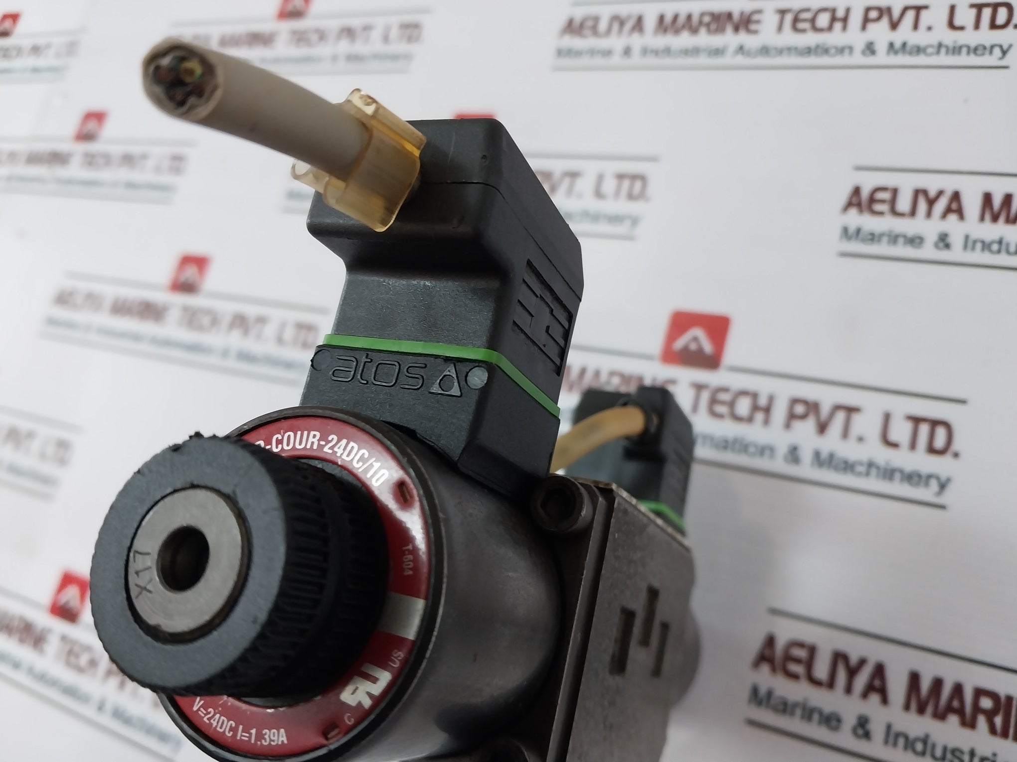 Atos Dhu-0751/2P 21 Hydraulic Valve Assembly With Murr Elektronik Sp-cour-24Dc/10 Coil