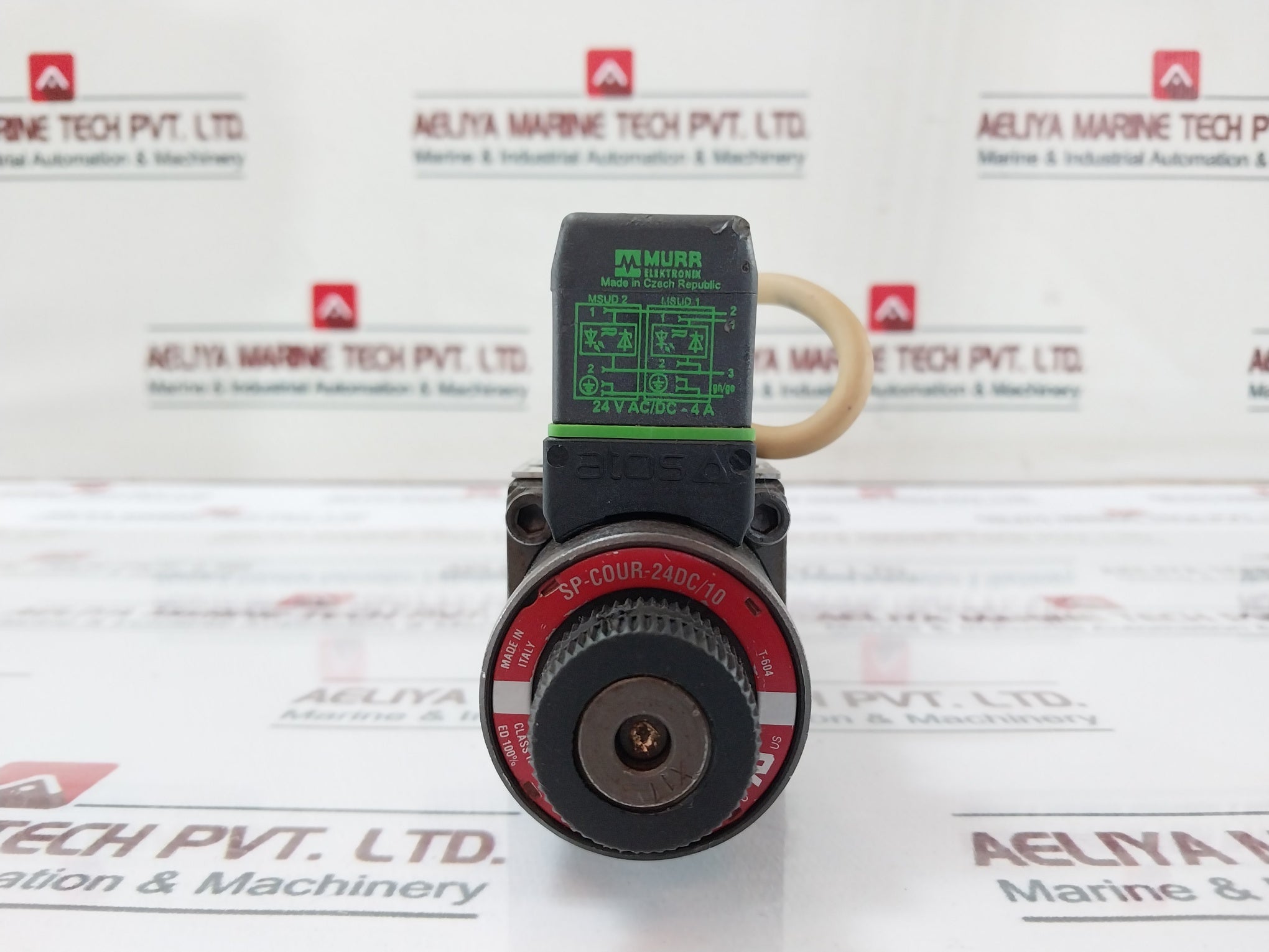 Atos Dhu-0751/2P 21 Hydraulic Valve Assembly With Murr Elektronik Sp-cour-24Dc/10 Coil
