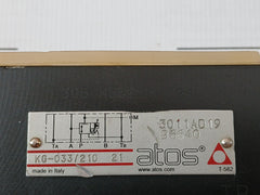 Atos Kg-033/210 21 Modular Reducing Valve