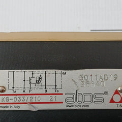 Atos Kg-033/210 21 Modular Reducing Valve