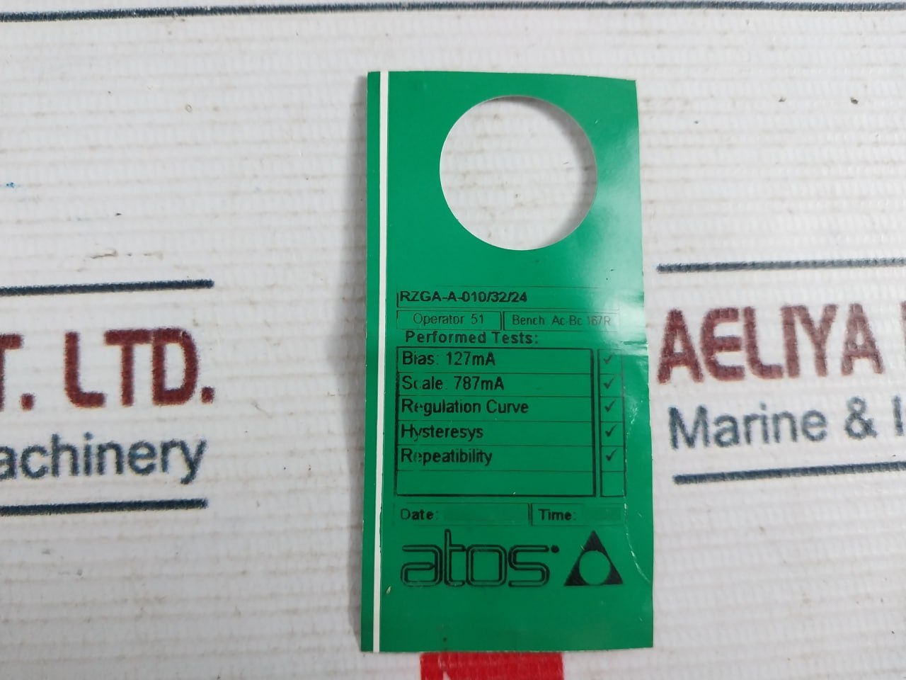 Atos Mza-a-24Dc Proportional Pressure Reducing Valve