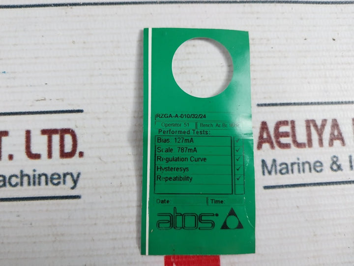 Atos Mza-a-24Dc Proportional Pressure Reducing Valve