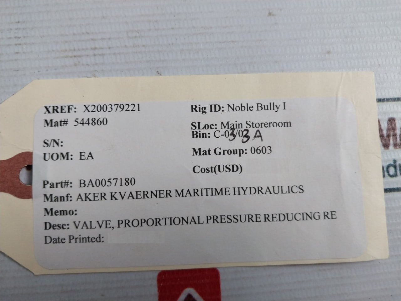 Atos Mza-a-24Dc Proportional Pressure Reducing Valve