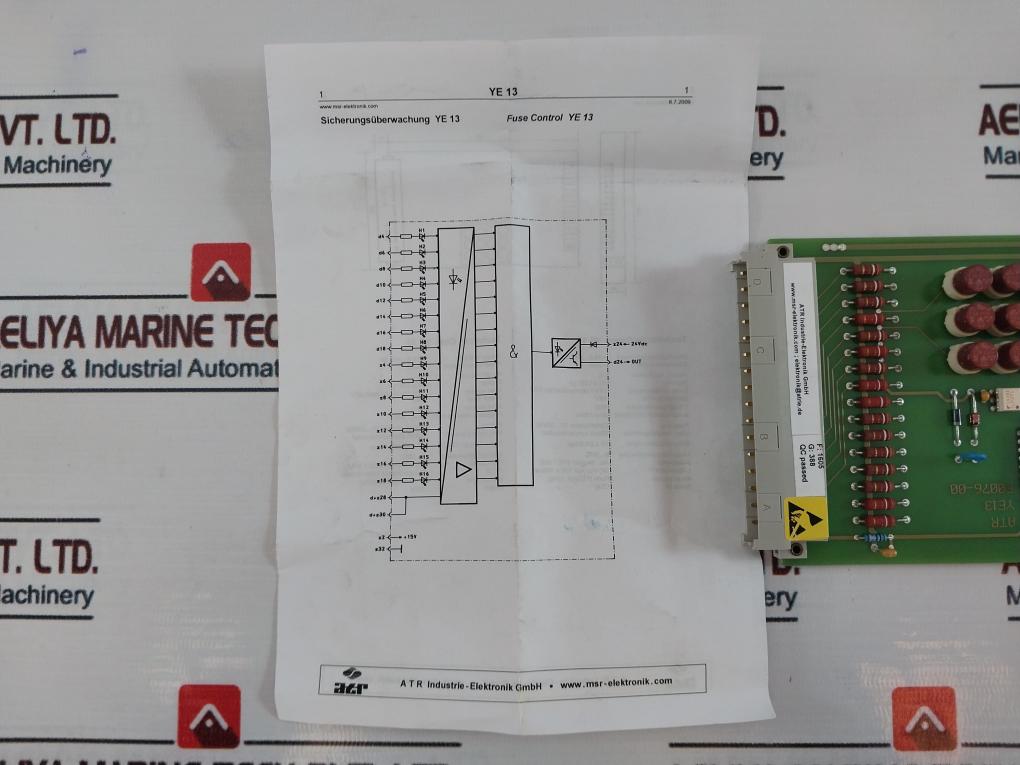 Atr Industrie-elektronik Ye 13 F0076-00 Fuse Control Board