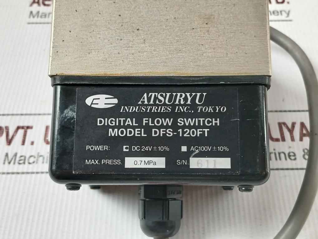 Atsuryu Dfs-120ft Digital Flow Switch Dc 24v 0.7 Mpa A91l-0001-0151/b