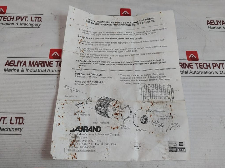 Aurand 90-m Cutter Bundes Kit 747290Me
