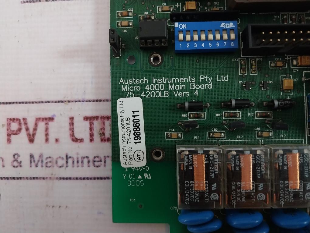 Austech Micro 4000 Monitoring & Alarm System Printed Circuit Board Module