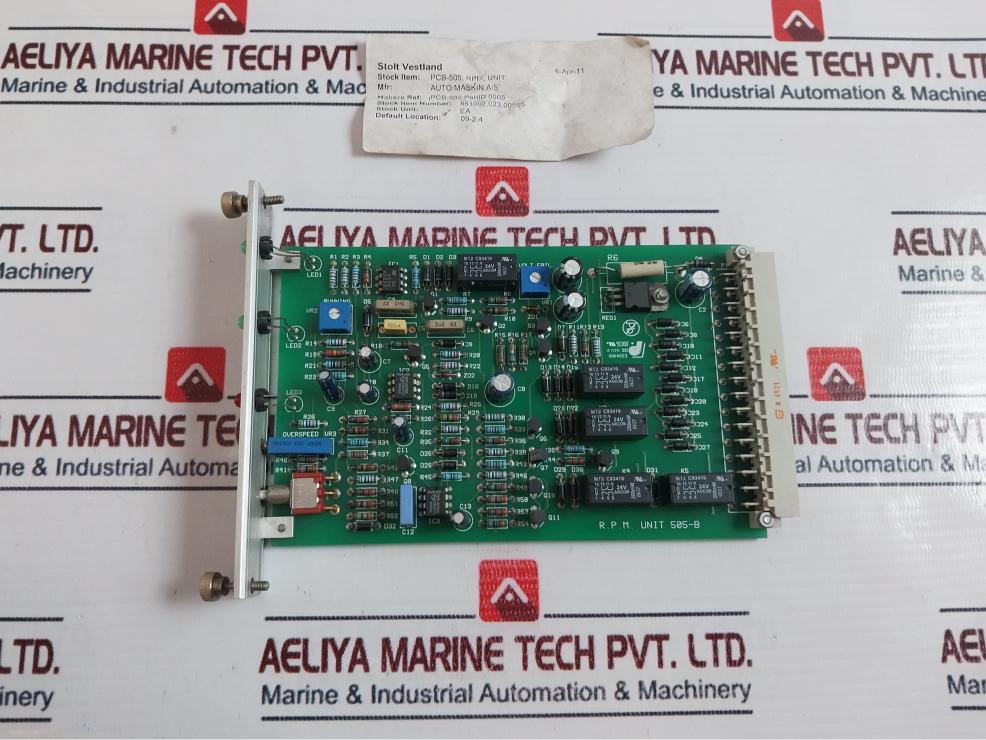 Auto Maskin R.p.m. Unit 505-b PCB Card
