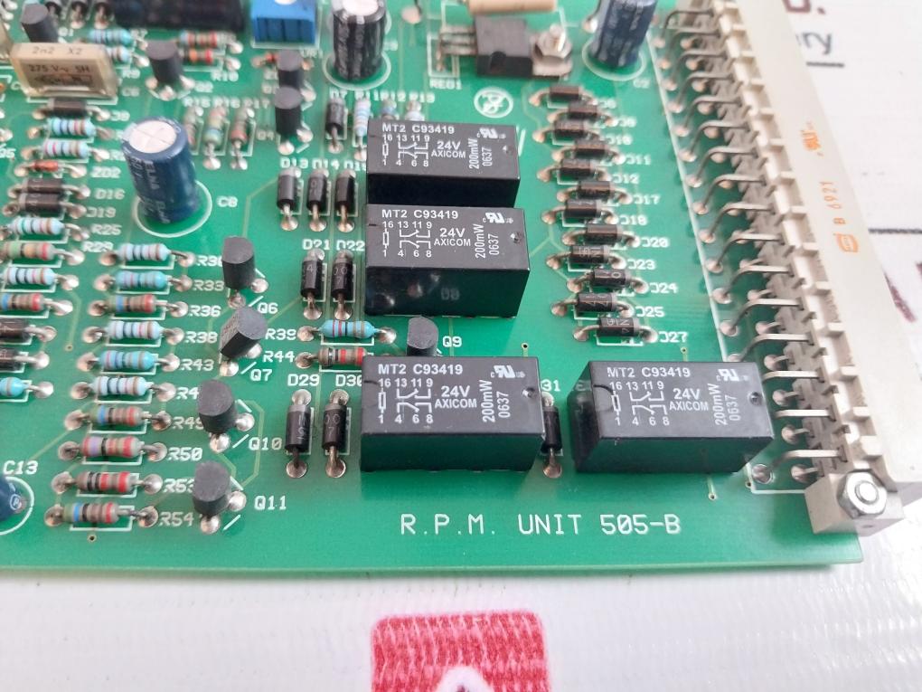 Auto Maskin R.p.m. Unit 505-b PCB Card